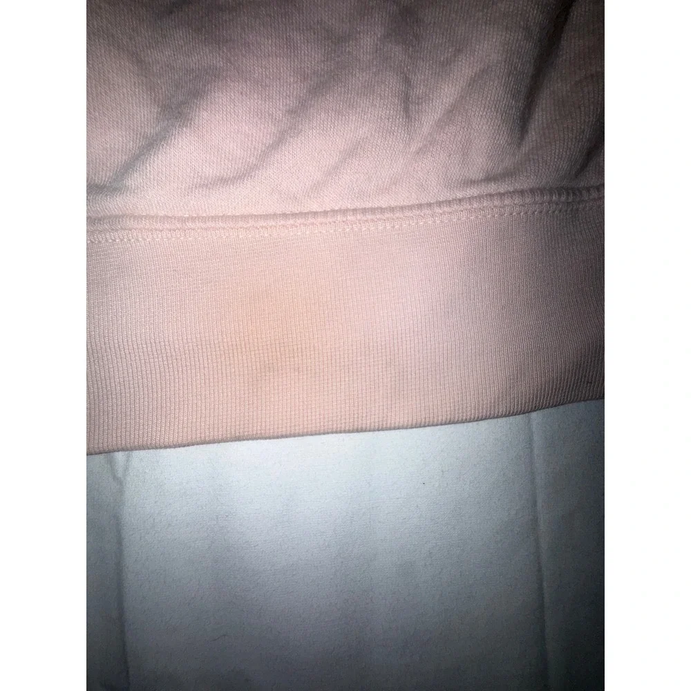 Nike Sportswear Funnel Neck Hoodie Pink Pullover Fleece Logo Mens Medium